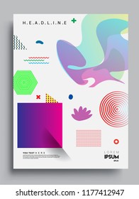 Abstract geometric pattern design and background. modern design cover, template, decorated, brochure, flyer.
