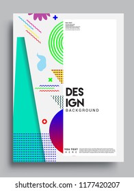Abstract geometric pattern design and background. modern design cover, template, decorated, brochure, flyer.
