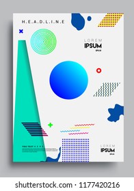 Abstract geometric pattern design and background. modern design cover, template, decorated, brochure, flyer.
