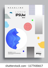 Abstract geometric pattern design and background. modern design cover, template, decorated, brochure, flyer.