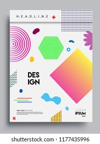 Abstract geometric pattern design and background. modern design cover, template, decorated, brochure, flyer.

