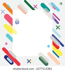Resumen de diseño de patrones geométricos y fondo.