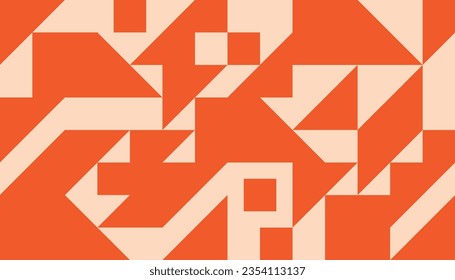 Abstract geometric pattern design background vector. Wallpaper design with triangle, square and polygon shape. Modern and trendy illustration perfect for decor, cover, print, banner.