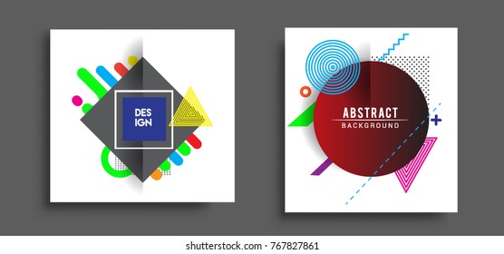 Abstract geometric pattern design and background. Set of templates for modern design, cover, template, decorated, brochure, flyer.
