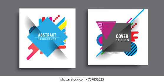 Abstract geometric pattern design and background. Set of templates for modern design, cover, template, decorated, brochure, flyer.