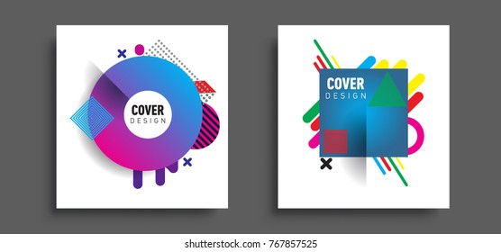 Abstract geometric pattern design and background. Set of templates for modern design, cover, template, decorated, brochure, flyer.