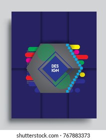 Abstract geometric pattern design and background. Vector templates for modern design, cover, template, decorated, brochure, flyer.