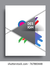 Abstract geometric pattern design and background. Vector templates for modern design, cover, template, decorated, brochure, flyer.