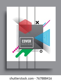 Abstract geometric pattern design and background. Vector templates for modern design, cover, template, decorated, brochure, flyer.