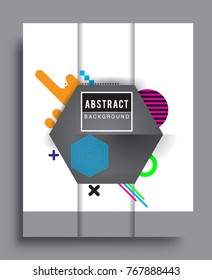 Abstract geometric pattern design and background. Vector templates for modern design, cover, template, decorated, brochure, flyer.