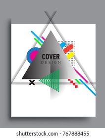 Abstract geometric pattern design and background. Vector templates for modern design, cover, template, decorated, brochure, flyer.