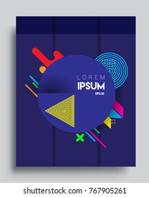 Abstract geometric pattern design and background. Vector templates for modern design, cover, template, decorated, brochure, flyer.