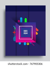 Abstract geometric pattern design and background. Vector templates for modern design, cover, template, decorated, brochure, flyer.