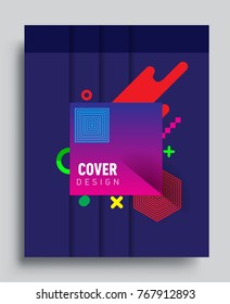 Abstract geometric pattern design and background. Vector templates for modern design, cover, template, decorated, brochure, flyer.