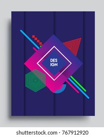 Abstract geometric pattern design and background. Vector templates for modern design, cover, template, decorated, brochure, flyer.