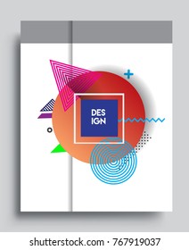 Abstract geometric pattern design and background. Vector templates for modern design, cover, template, decorated, brochure, flyer.