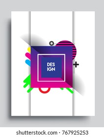 Abstract geometric pattern design and background. Vector templates for modern design, cover, template, decorated, brochure, flyer.