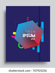 Abstract geometric pattern design and background. Vector templates for modern design, cover, template, decorated, brochure, flyer.