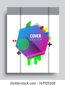 Abstract geometric pattern design and background. Vector templates for modern design, cover, template, decorated, brochure, flyer.