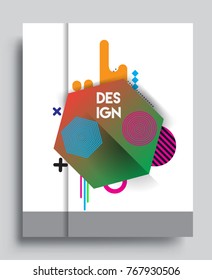 Abstract geometric pattern design and background. Vector templates for modern design, cover, template, decorated, brochure, flyer.