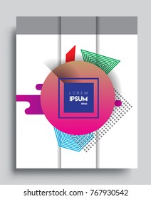 Abstract geometric pattern design and background. Vector templates for modern design, cover, template, decorated, brochure, flyer.