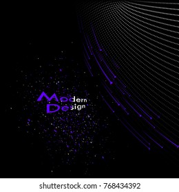 Abstract geometric pattern design and background. Use for modern design, cover, template, decorated, brochure, flyer. Modern violet design
