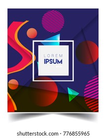 Abstract geometric pattern design and background. Vector templates for modern design, cover, template, decorated, brochure, flyer.
