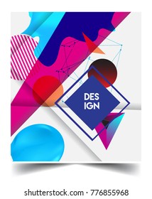 Abstract geometric pattern design and background. Vector templates for modern design, cover, template, decorated, brochure, flyer.
