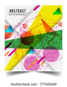 Abstract geometric pattern design and background. Vector templates for modern design, cover, template, decorated, brochure, flyer.
