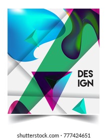 Abstract geometric pattern design and background. Vector templates for modern design, cover, template, decorated, brochure, flyer.
