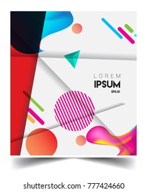 Abstract geometric pattern design and background. Vector templates for modern design, cover, template, decorated, brochure, flyer.
