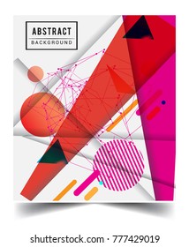 Abstract geometric pattern design and background. Vector templates for modern design, cover, template, decorated, brochure, flyer.
