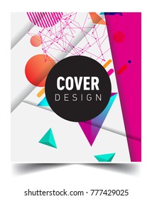 Abstract geometric pattern design and background. Vector templates for modern design, cover, template, decorated, brochure, flyer.
