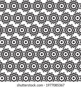 Abstract geometric pattern design with black stripes. seamless pattern vector. Used for decoration  wallpapers  backgrounds  textiles  and more.