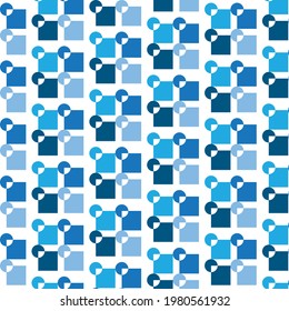 Resumen de diseño de patrones geométricos en color azul. Diseño de patrones impecable. Se utiliza para tapicería, decoración, textiles, diseño web, fondos y más.