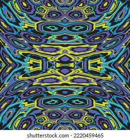 Abstract geometric pattern design. Kaleidoscope ceramic tile