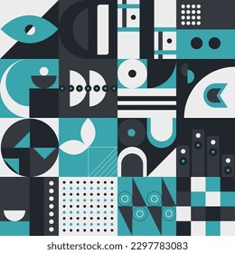 Abstract geometric pattern design in modern style. Vector illustration.