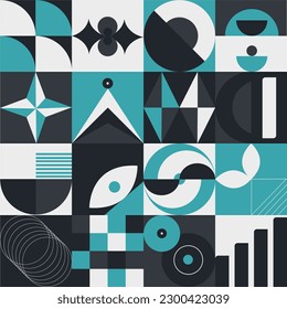 Abstract geometric pattern design in modern style. Vector illustration.