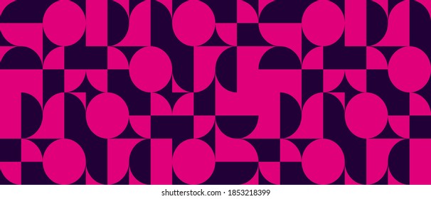 Abstraktes geometrisches Musterdesign im skandinavischen Stil mit einfachen Formen. Minimalistische Titelvorlagen-Kollektion für Broschüren, Poster, Banner, Flyer und Karten. Vektorgrafik.
