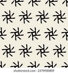 Abstract geometric pattern design. Seamless vintage background. Vector illustration.