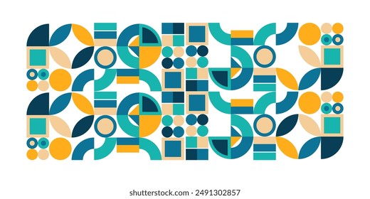 abstract geometric pattern design, vector, eps, re-editable, thick lines