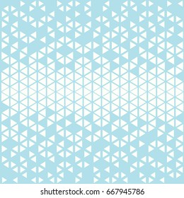 Abstract geometric pattern design. Vector illustration for hipster fashion. White black colors. Triangle shape print. Halftone graphic background. Retro monochrome pattern. Fade contrast lattice.