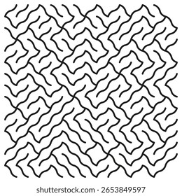 Abstract geometric pattern. Diagonal line texture. Optical illusion Vector. Modern tile background.