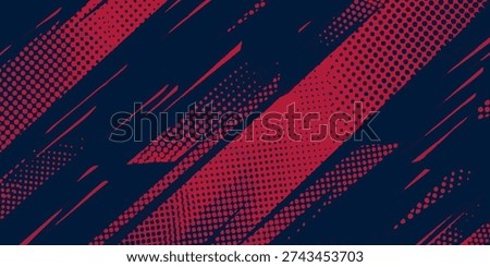 Abstract geometric pattern with diagonal lines and dots in purple and pink hues, creating a dynamic visual effect, Dynamic diagonal stripes on a dark grey background illustration viewed from a straight angle
