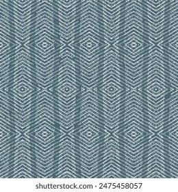 Abstract geometric pattern with diamond stripes, lines. Seamless background. blue ornament. Simple lattice graphic design
