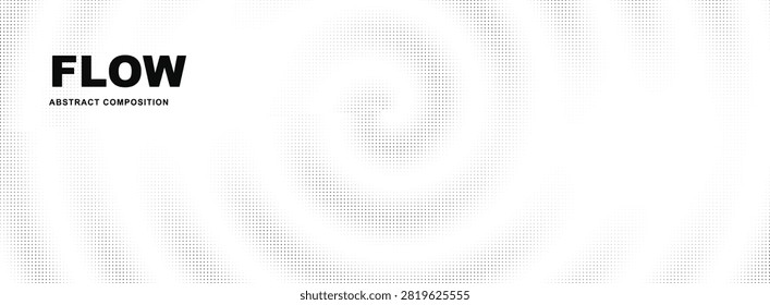 Abstract geometric pattern with dotted grid and minimalist text design
