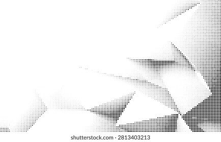 Abstract geometric pattern with dotted and solid line design elements