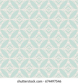 Abstract geometric pattern in dusty blue and light pink color. Seamless geometric background. Abstract vector pattern for webpage design