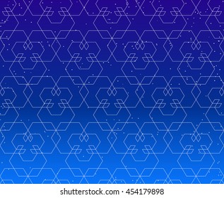 Abstract geometric  pattern. East, asia, religion, alchemy, astrology, philosophy and spiritual themes. Vector illustration