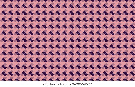 Abstract geometric pattern.  Elegant, repeating design in pink and purple hues.  Ideal for textile prints, website backgrounds, or decorative elements.  Subtle texture adds visual interest.